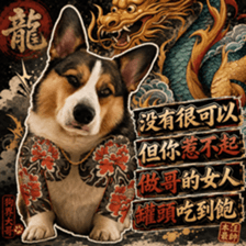 土味情話版油膩亮亮刺青款 LINE 貼圖封面